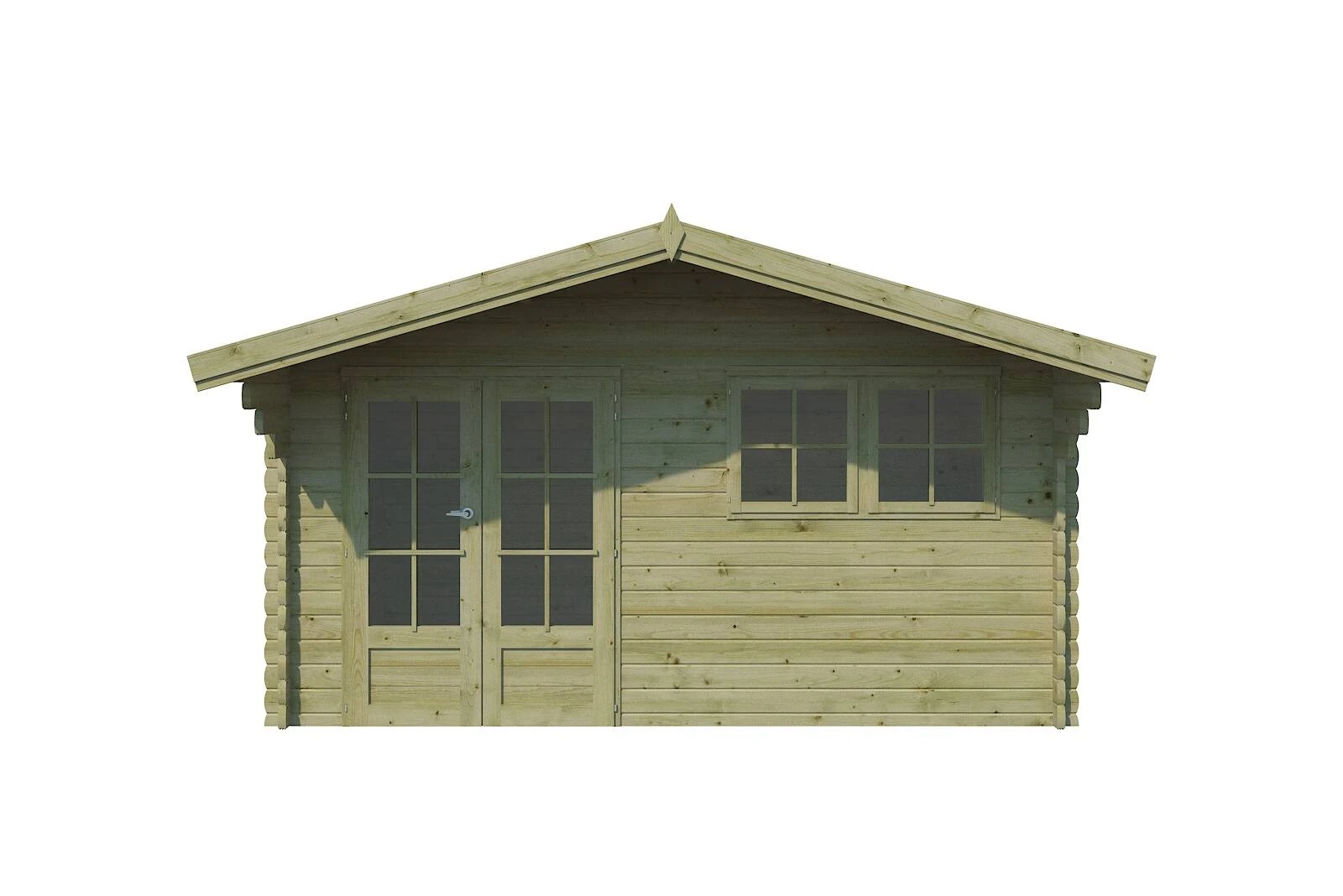 Woodlands Blokhut Koski Groen Geïmpregneerd 445 x 295 cm - Afbeelding 3